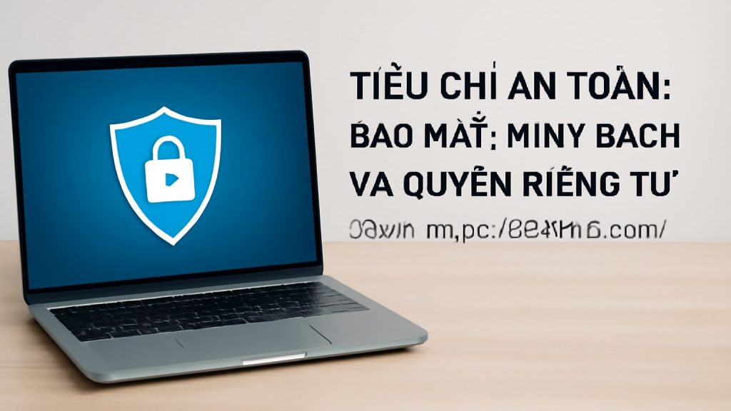 Minh họa: 1) Tiêu chí an toàn: bảo mật, minh bạch và quyền riêng tư
